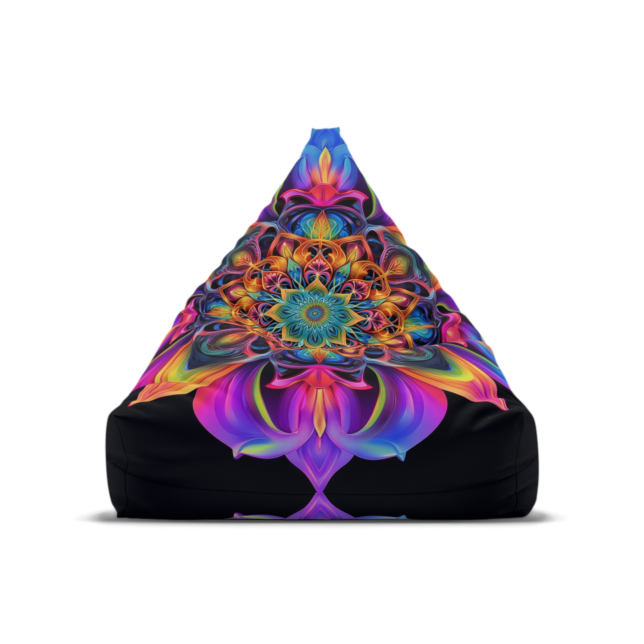 Vibrant Floral Bean Bag Chair Cover for Cozy Spaces - Image 2