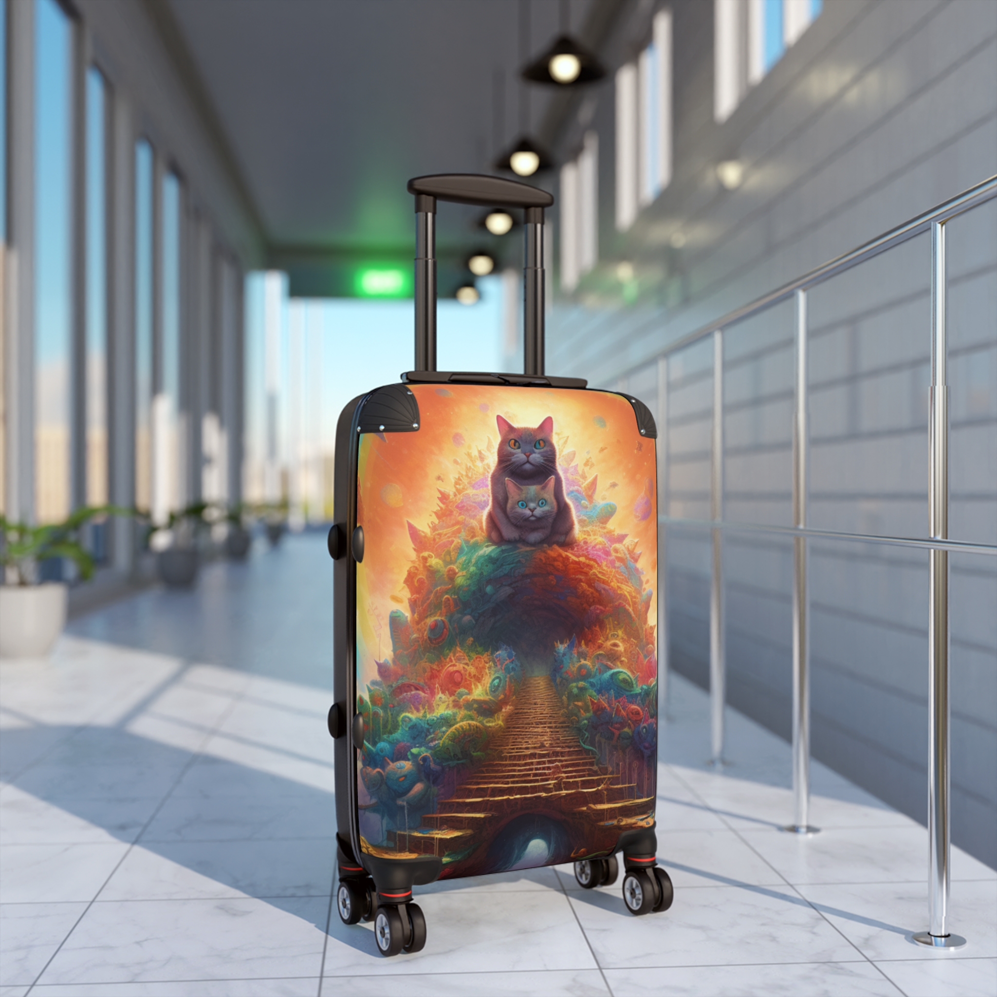 Cute Kitty Kingdom Suitcases ( Hey Cutie) (Never lose your luggage again) - Image 3