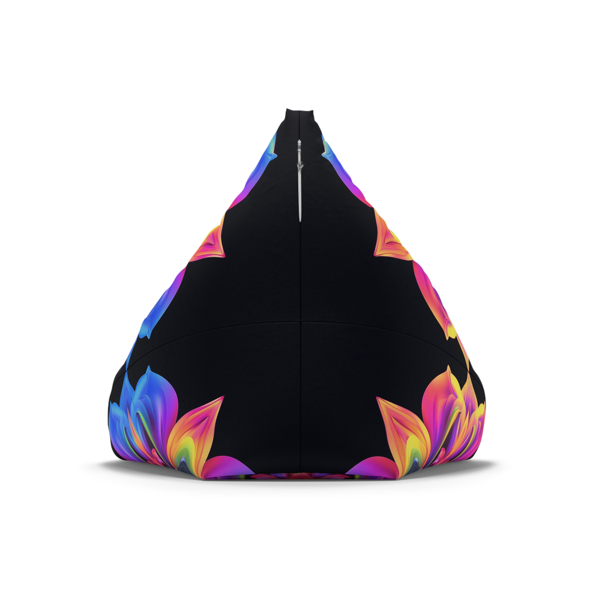 Vibrant Floral Bean Bag Chair Cover for Cozy Spaces - Image 3