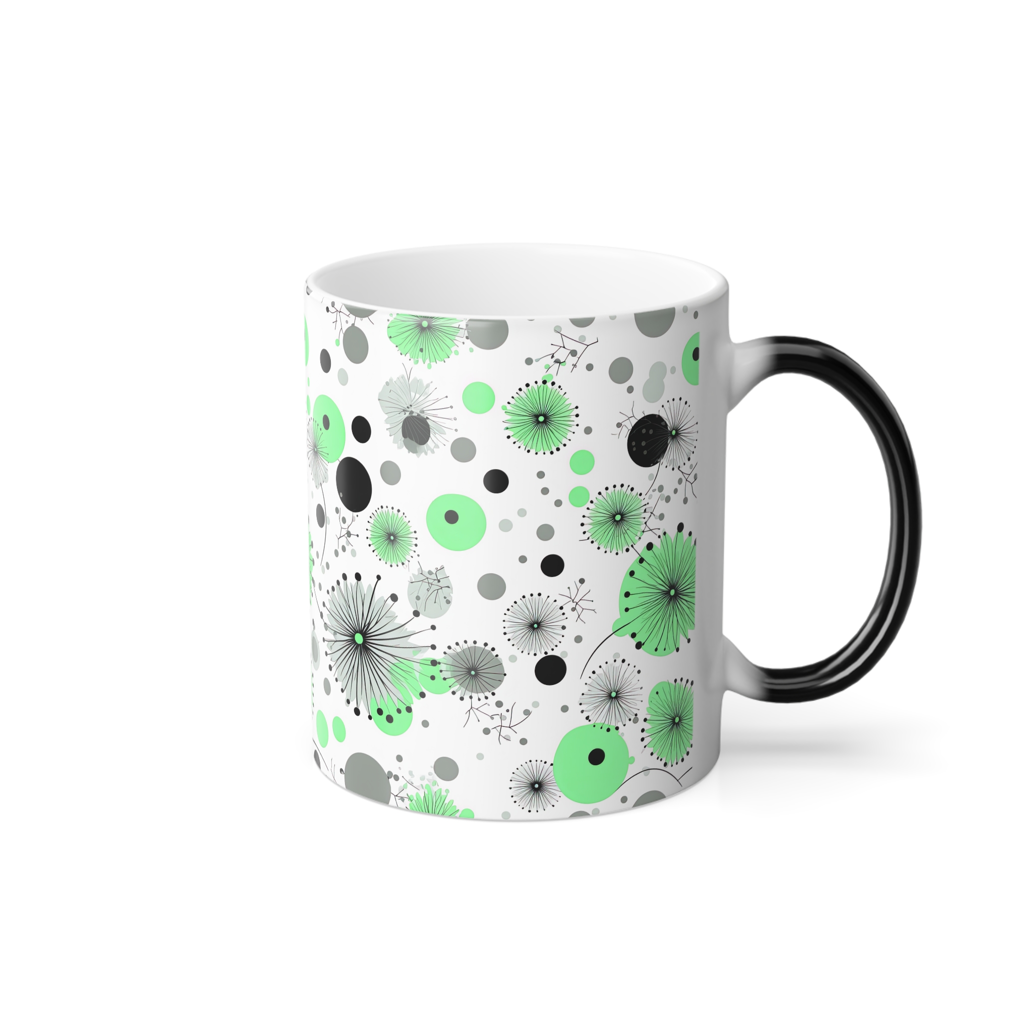 Green Cherry Blossom Color Morphing Mug, 11oz - Image 4