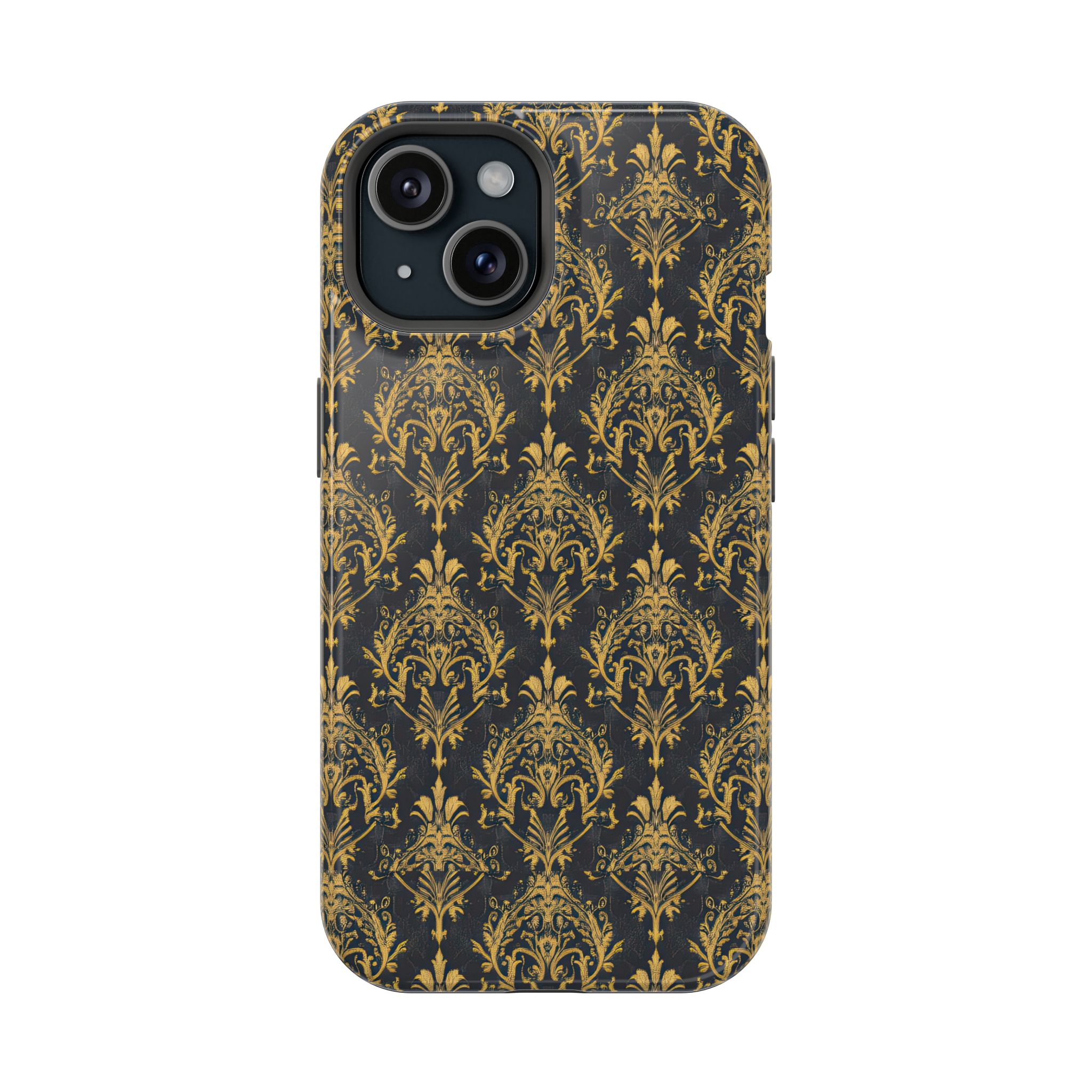 Elegant Gold Floral Magnetic Tough Case - Stylish Protection for Your Phone - Image 69