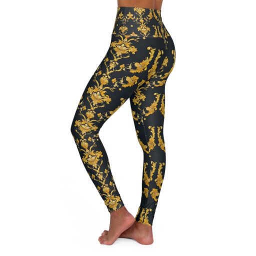 Luxury Floral High Waisted Yoga Leggings for Comfort & Style