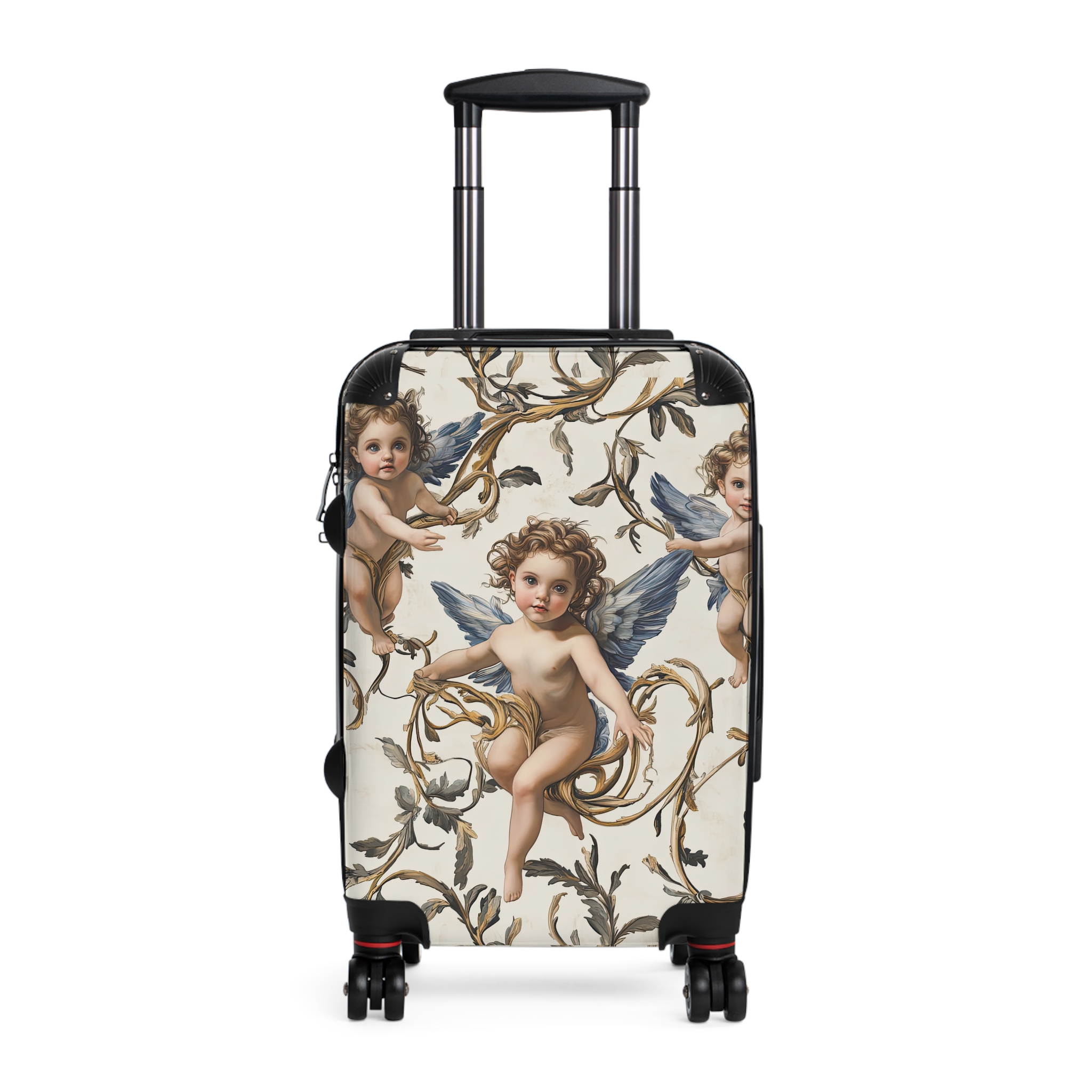 Vintage Cherub Design Suitcase - Stylish Travel Luggage for Adventurers - Image 10
