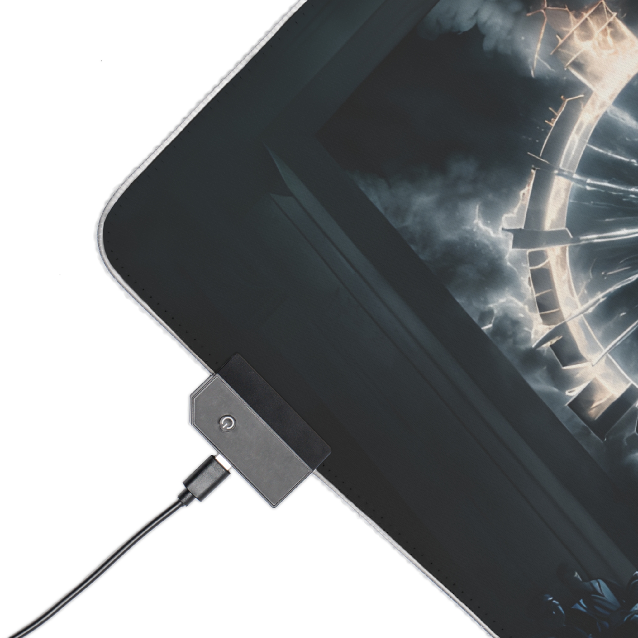 Busting through the Gates LED Gaming Mouse Pad (Only the strong shall survive) - Image 3