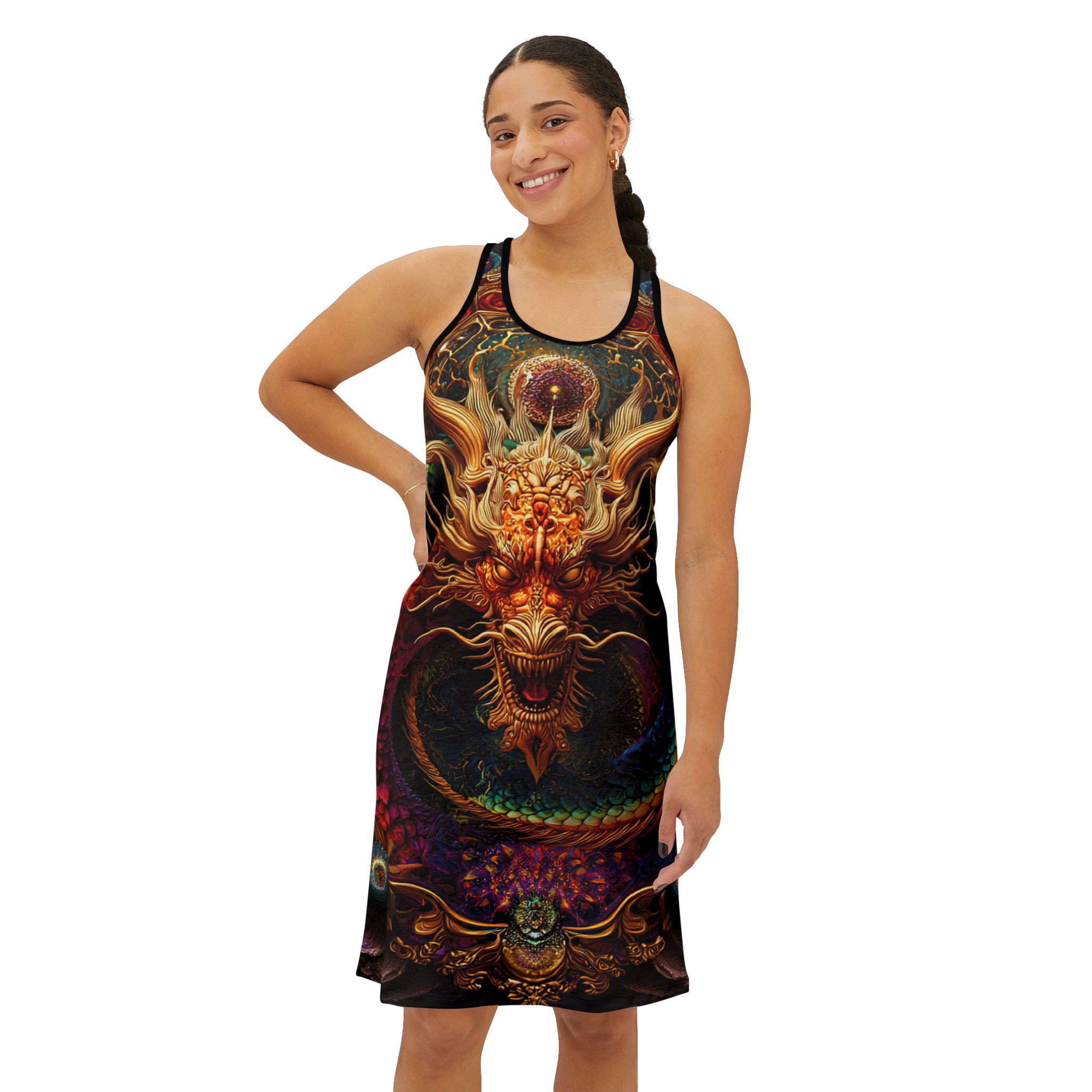Women's Boss Dragon Racerback Dress - Image 3