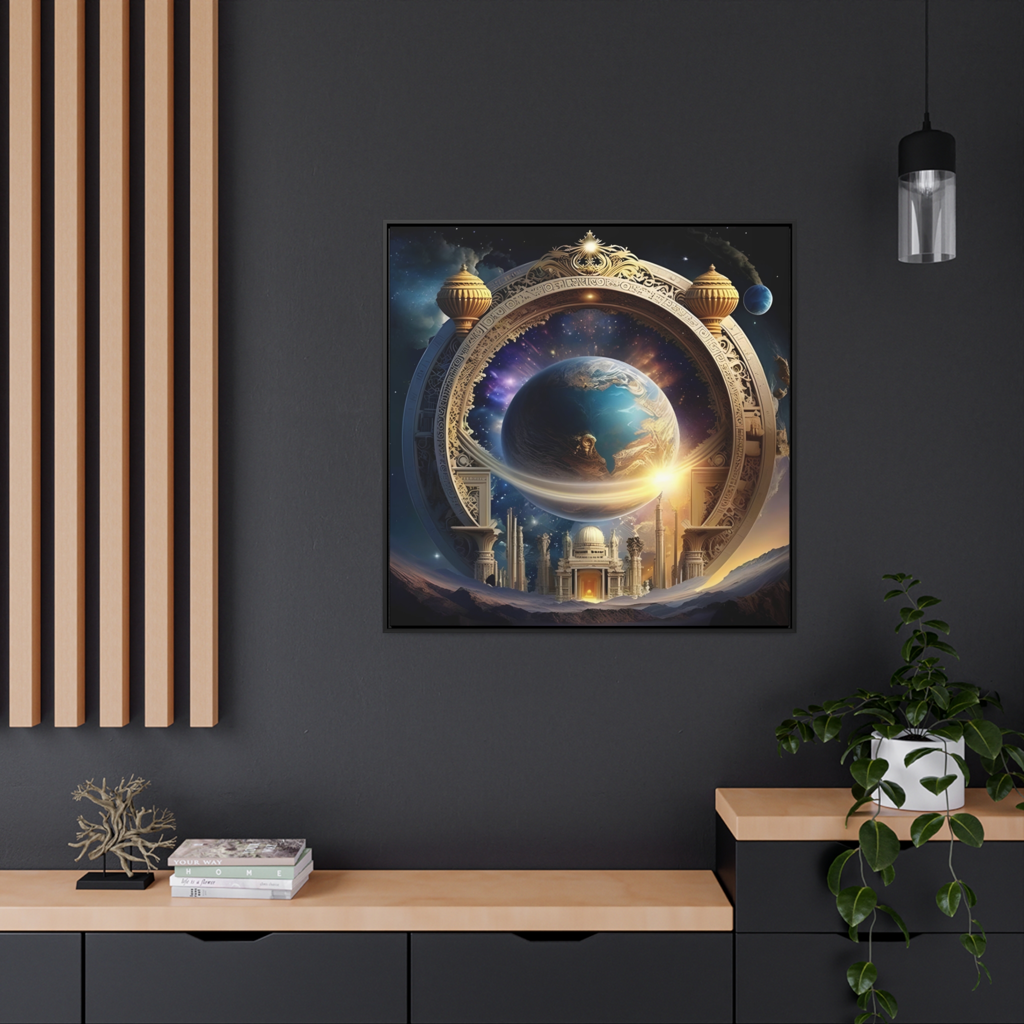 One Eternal Round Gallery Canvas Wraps, Square Frame House of Trippers - Image 5