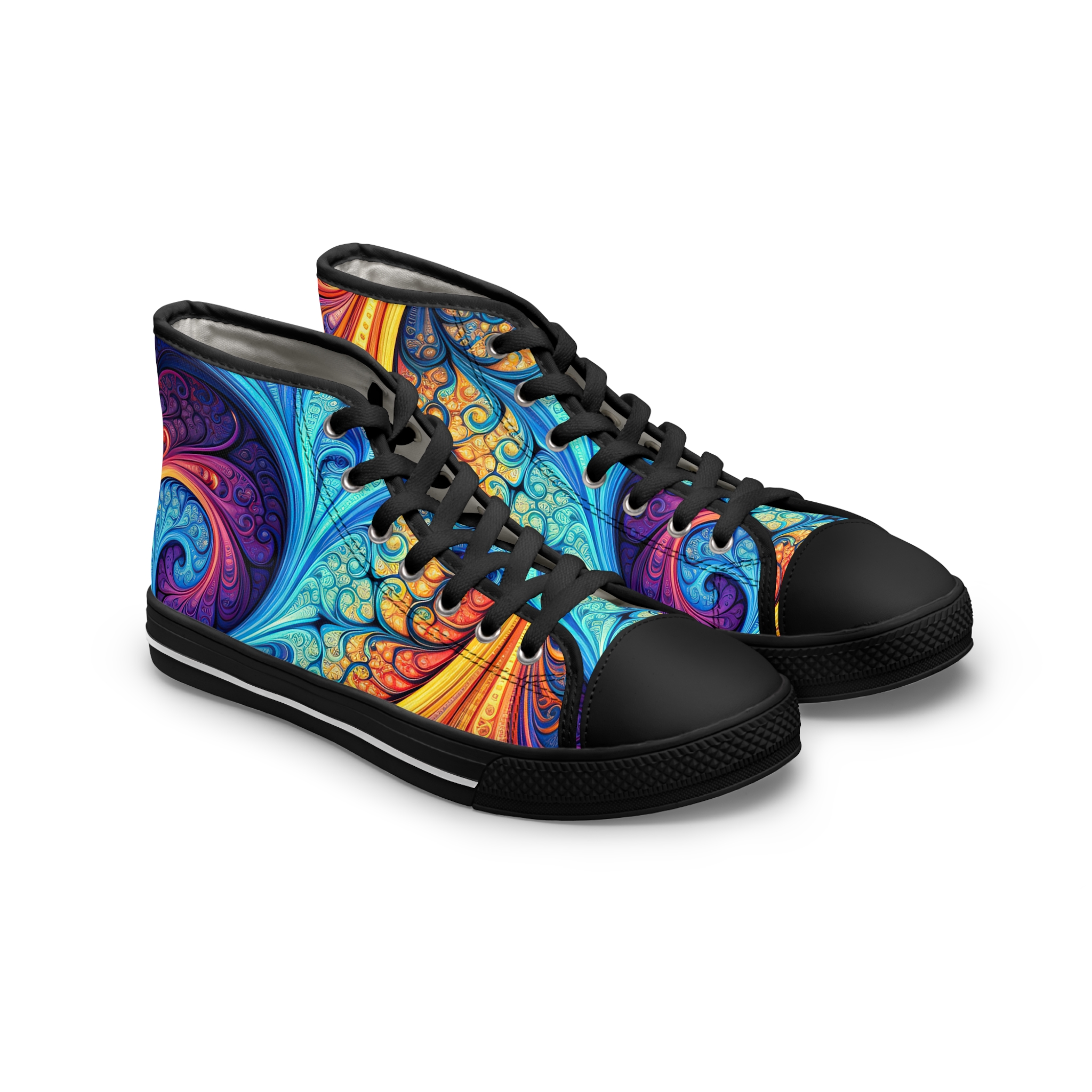 Swirling Women's High Top Sneakers - Image 9
