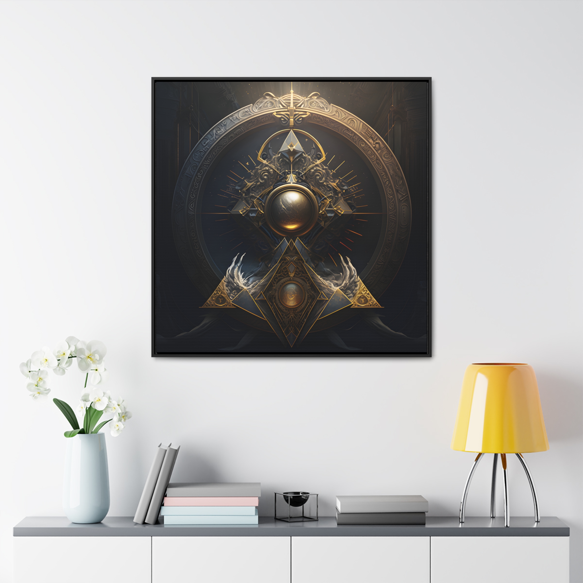 House of Trippers Gallery Canvas Wraps, Square Frame (Portal to the Gods) - Image 4