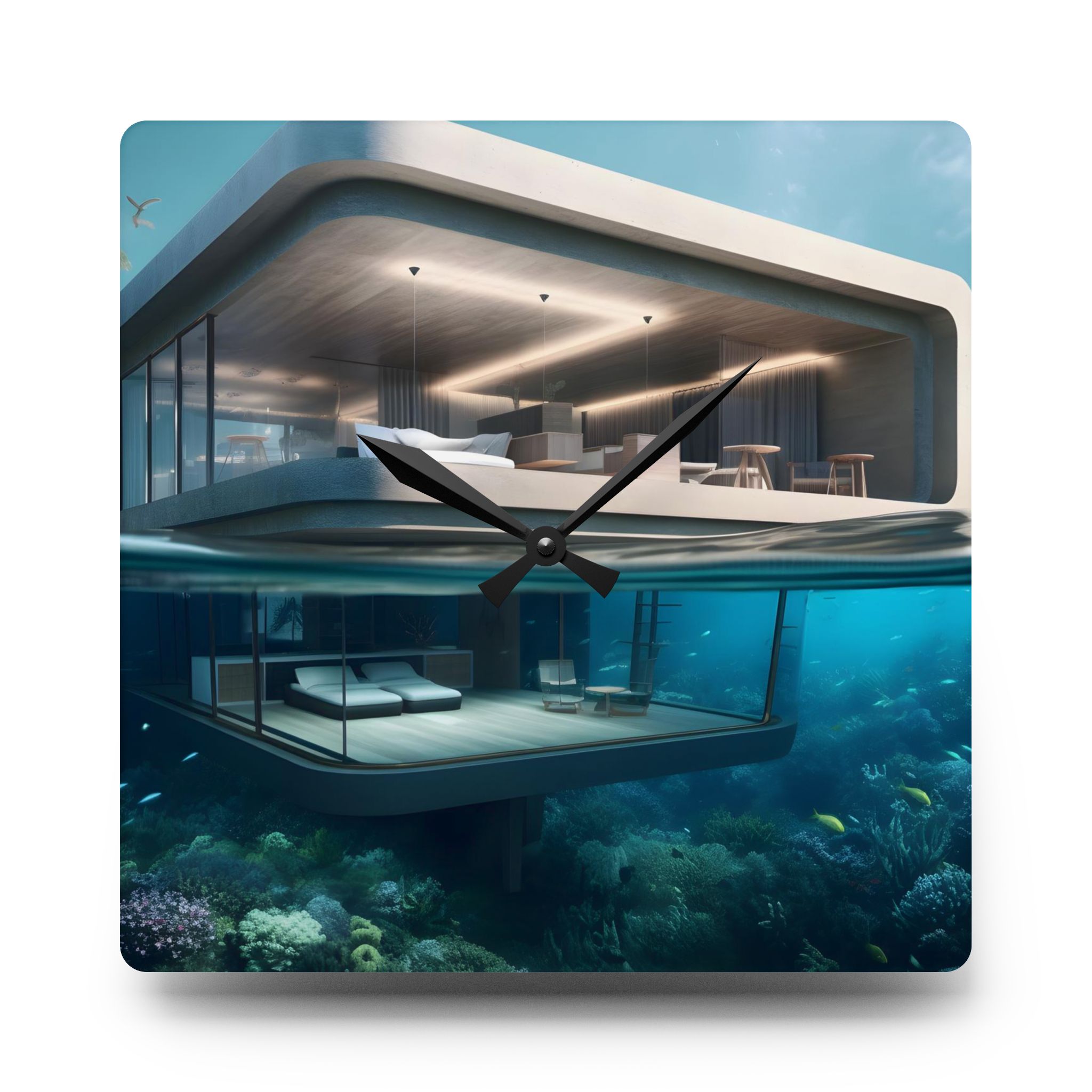 Time Till I Get Away Acrylic Wall Clock - Image 5