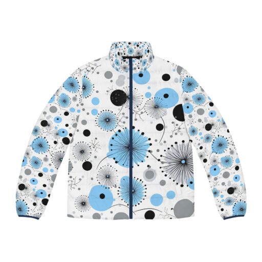 Blue Blossom Men's Puffer Jacket