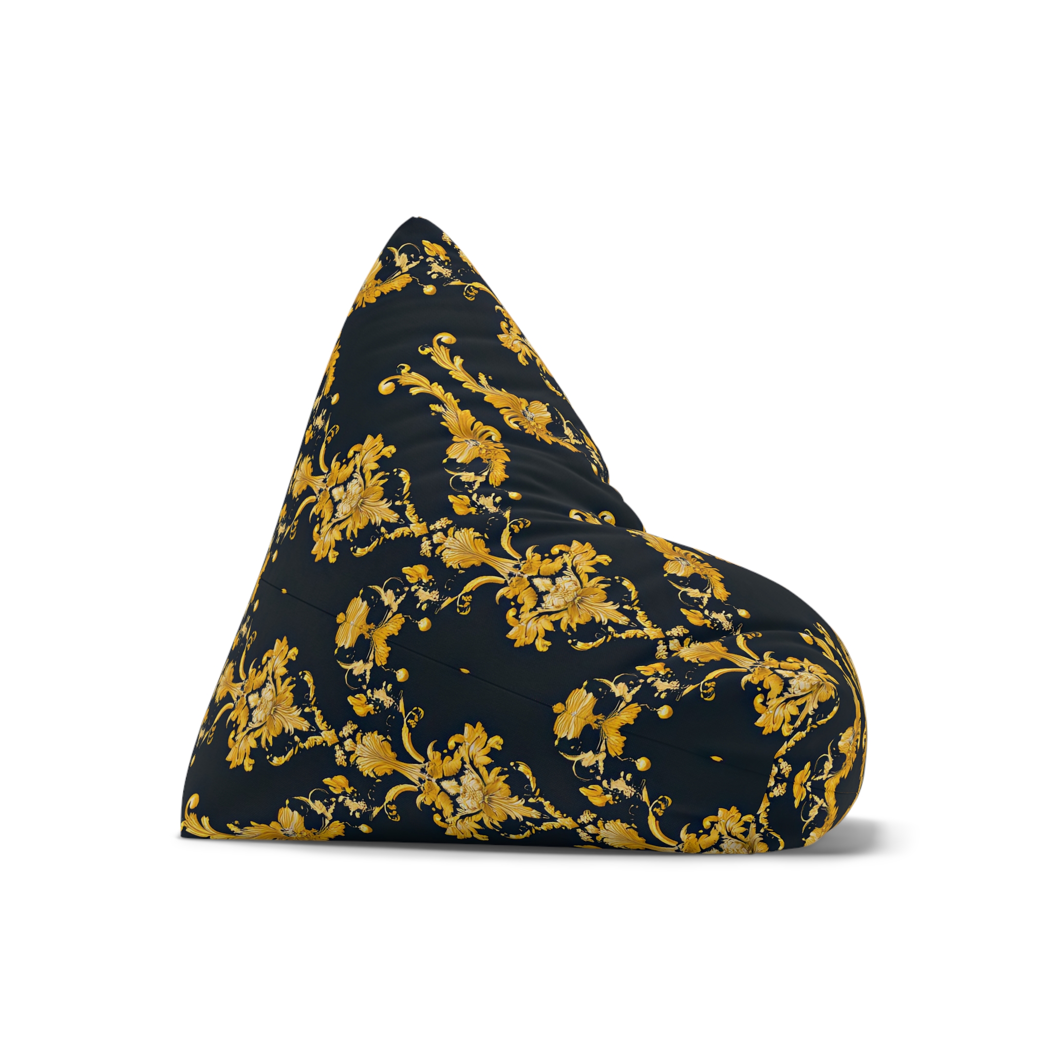 Elegant Floral Bean Bag Chair Cover - Cozy Home Decor - Image 4