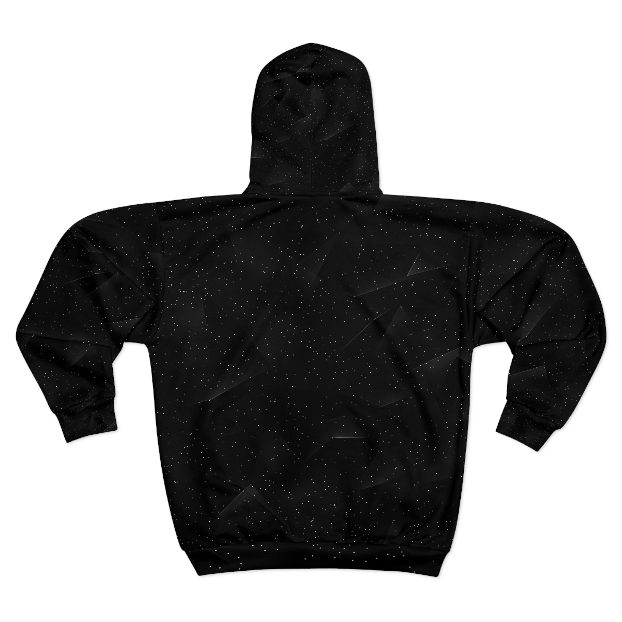 Cosmic Black Unisex Zip Hoodie - Perfect for Stargazers & Space Lovers - Image 2
