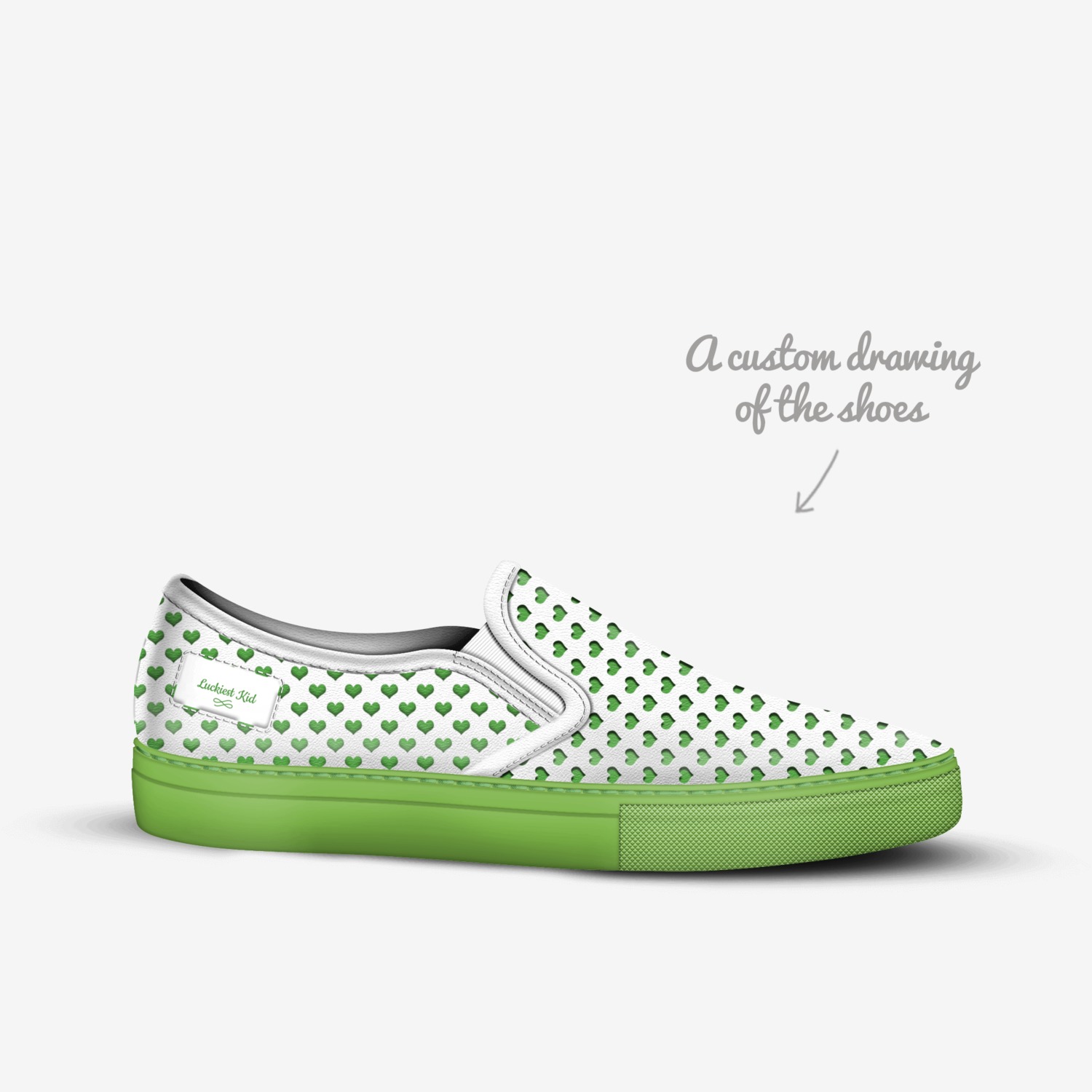 House of Trippers Hearts Slip-on | Luckiest Kid - Image 7