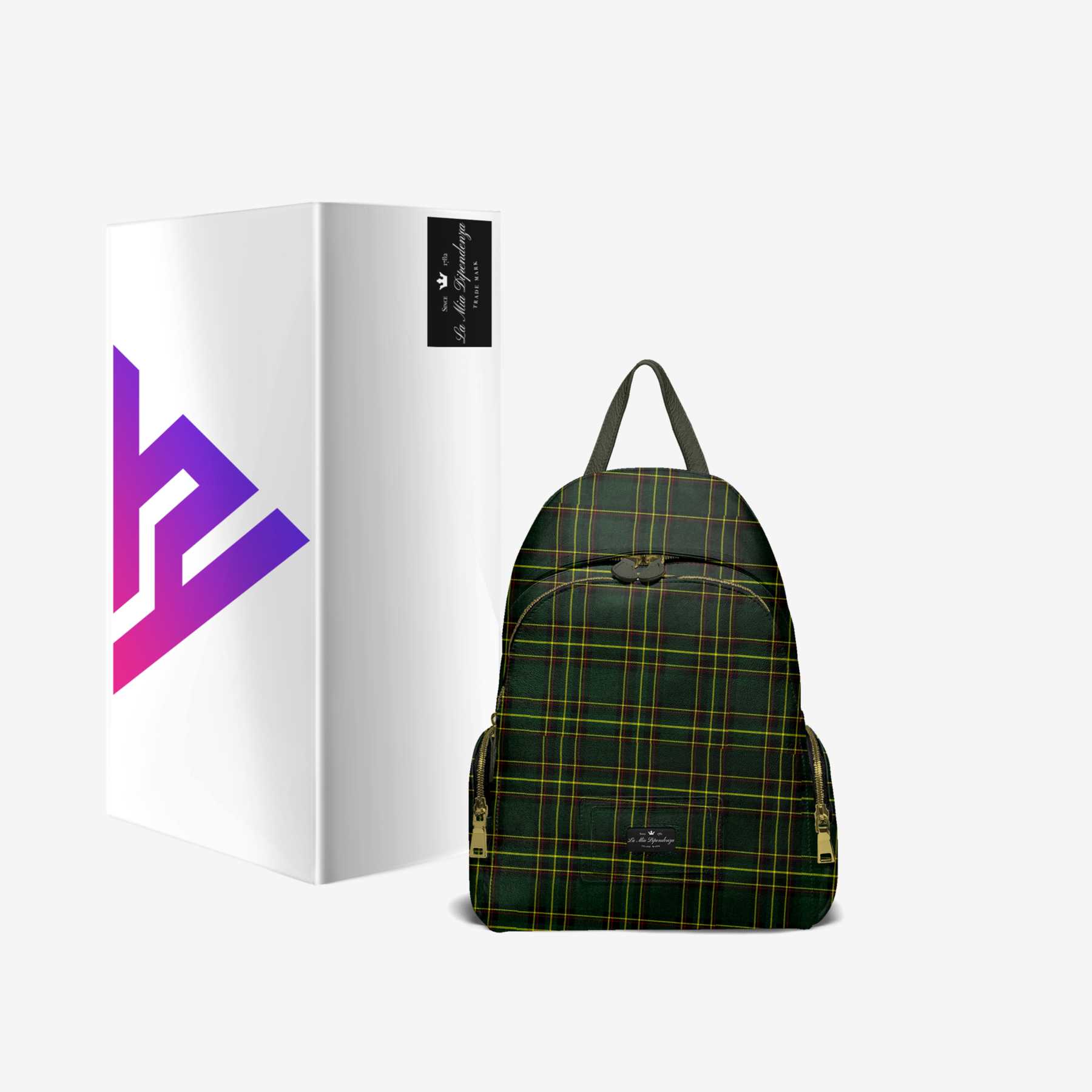Multi-Pocket Designer Luxe Backpack - La Mia Dipendenza - Image 6